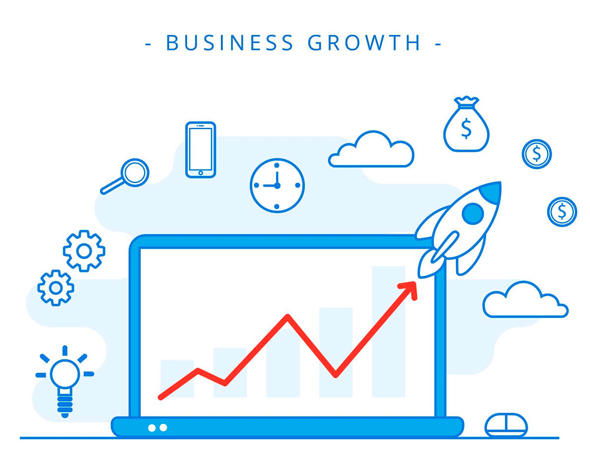 Business Growth Chart Illustration