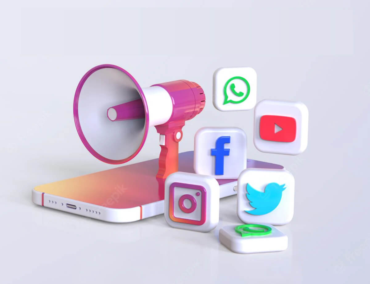 Become a Social Butterfly Illustration